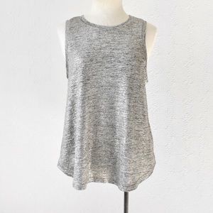 Anthropologie {Deletta} Metallic Shine Tank